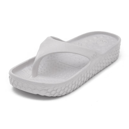 Doubleu Kyoto Women  Comfortable & Light Weight White Slipper