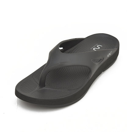 Doubleu Comfort Men Comfortable & Light Weight Black  Slipper
