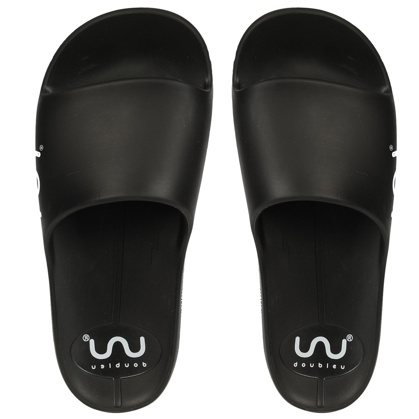 Doubleu Milano Men Comfortable & Light Weight  Black  Slipper