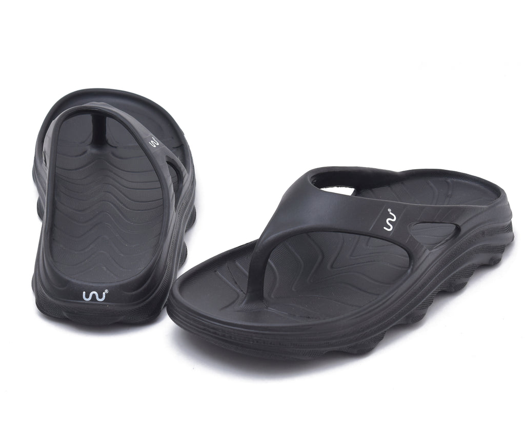Doubleu Riva Women Comfortable Recovery Footwear Black