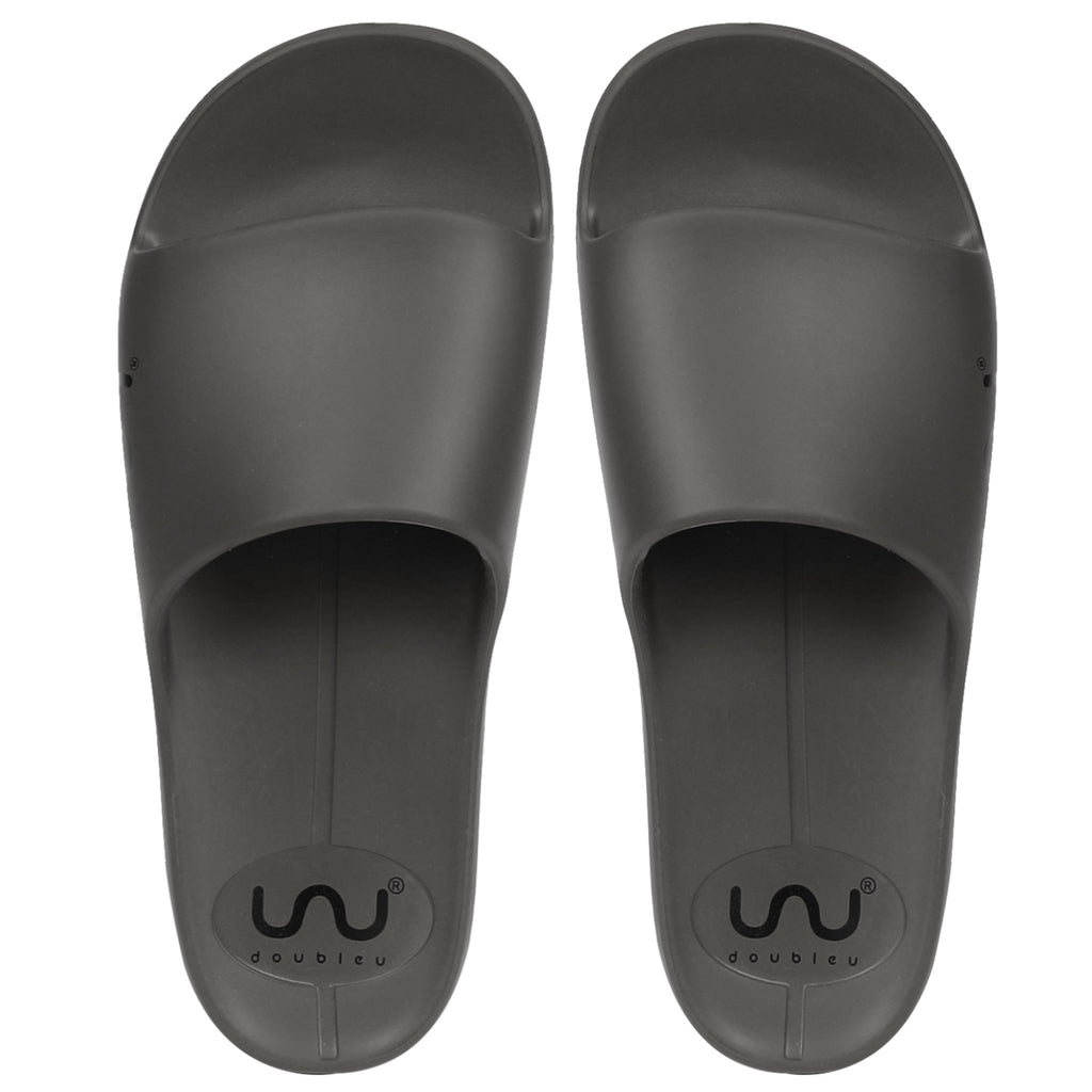 Doubleu Milano Men  Comfortable & Light Weight Piombo Slipper