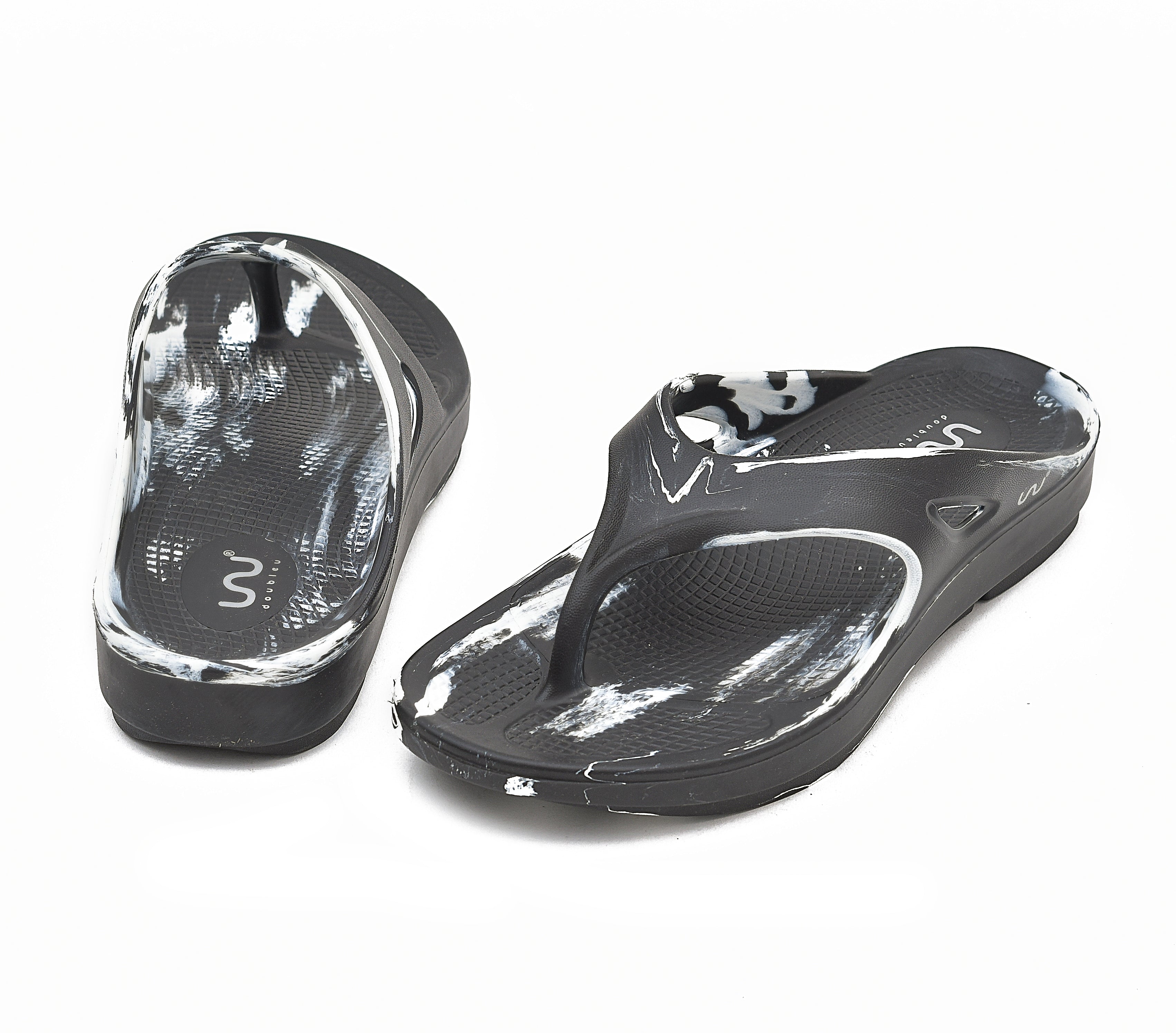 Doubleu V Shape Marble Men Soft Doctor Anti-Skid Slipper