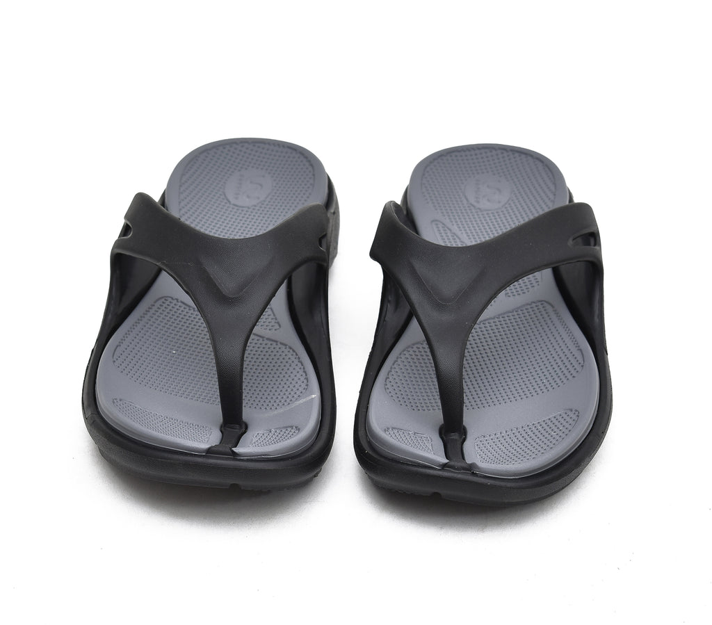 Doubleu Bermuda Men Comfortable Recovery Footwear Black Carbon