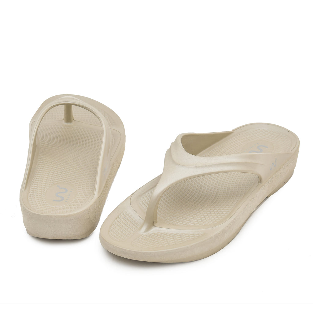 Doubleu Lite Women Comfortable & Light Weight Beige  Slipper