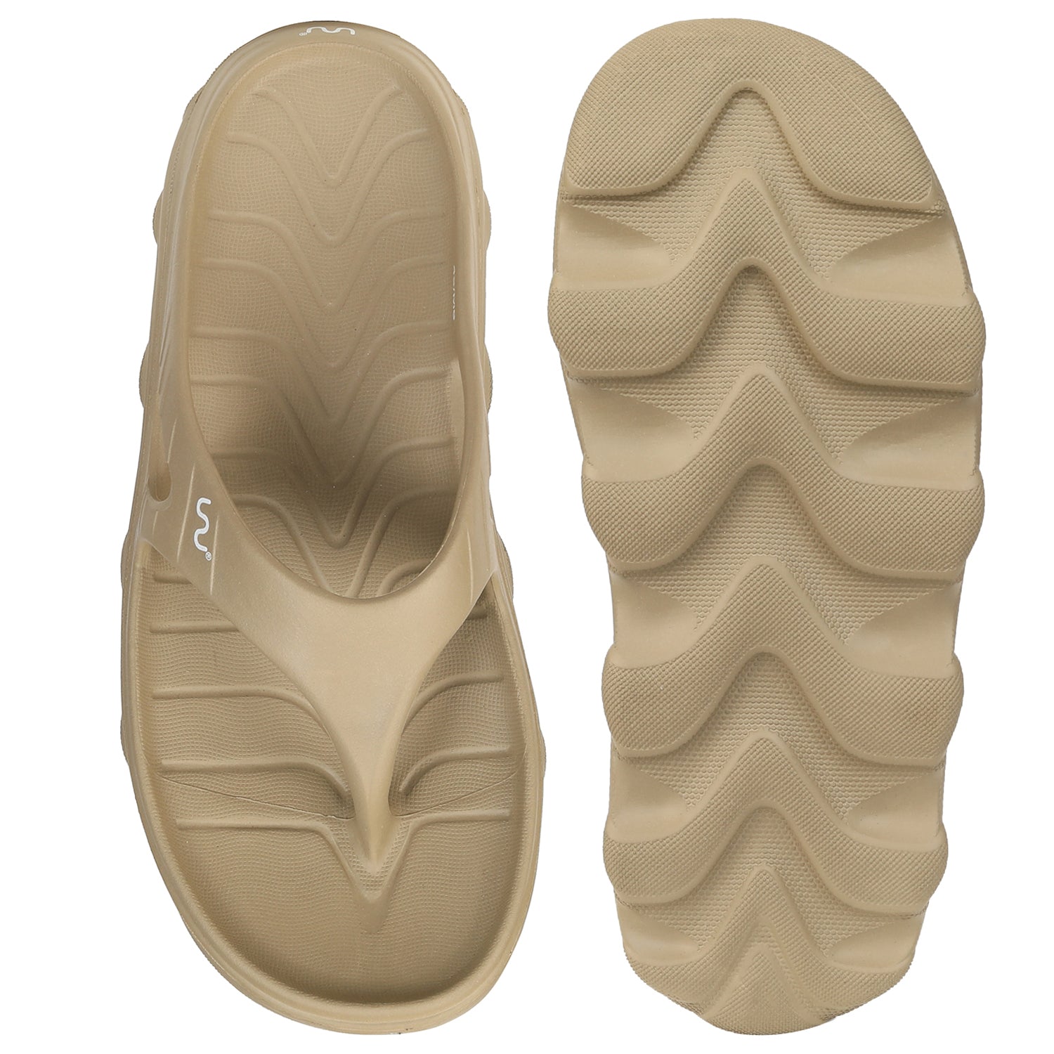 Doubleu Riva Men Comfortable & Light Weight  KHAKI  Slipper
