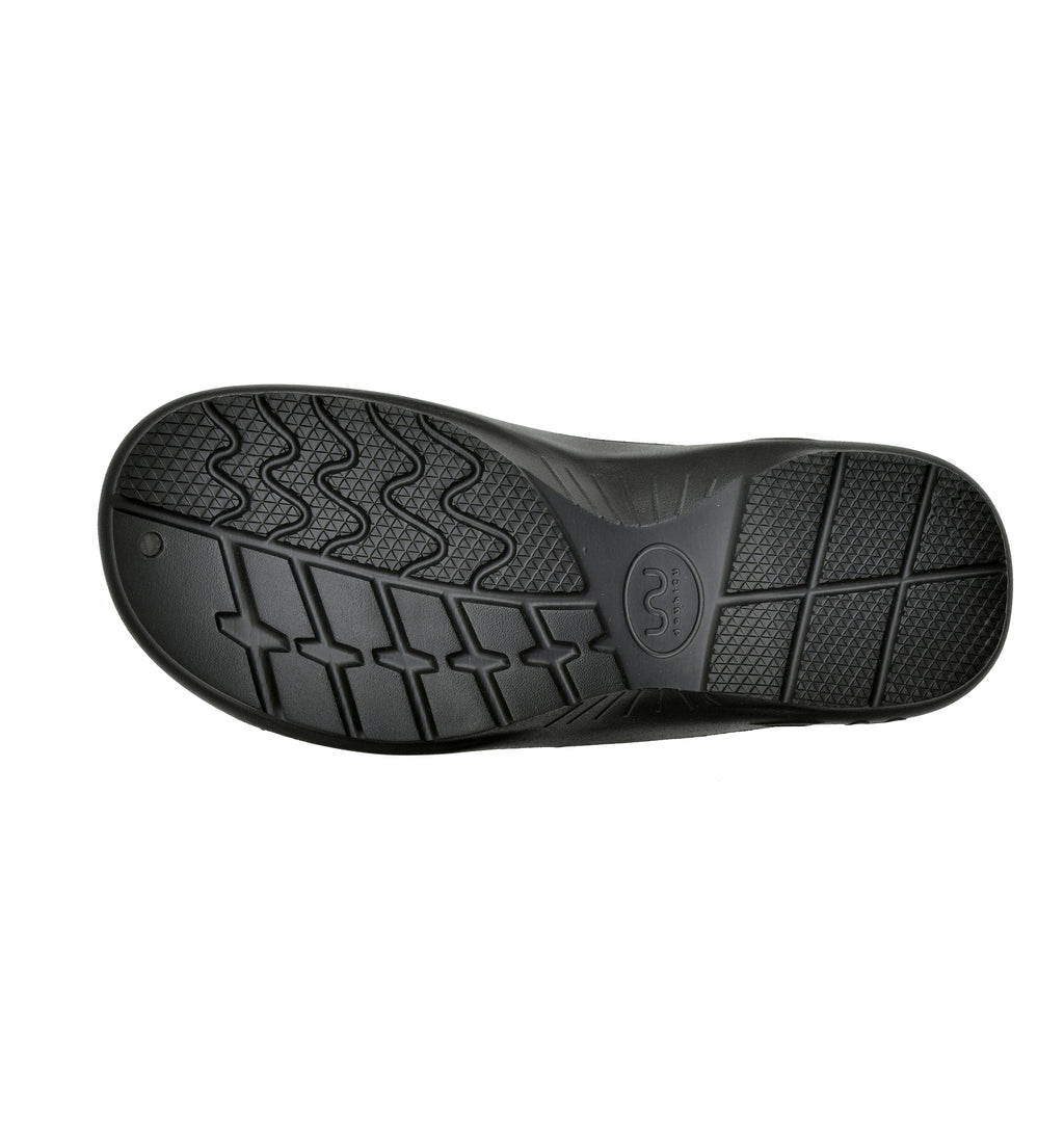 Doubleu Bermuda Men Comfortable Recovery Footwear Black Carbon