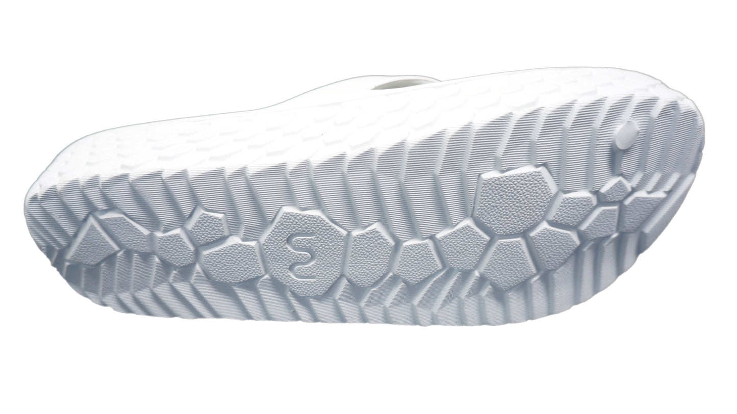 Doubleu Kyoto Women  Comfortable & Light Weight White Slipper