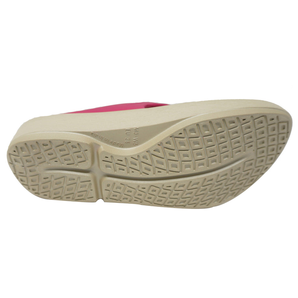 Doubleu Lite Women  Light Weight  Beige + Fuchsia Slipper