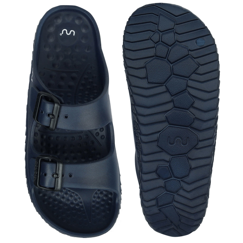 Doubleu Sakura Women Comfortable & Light Weight Slipper Navy-Blue