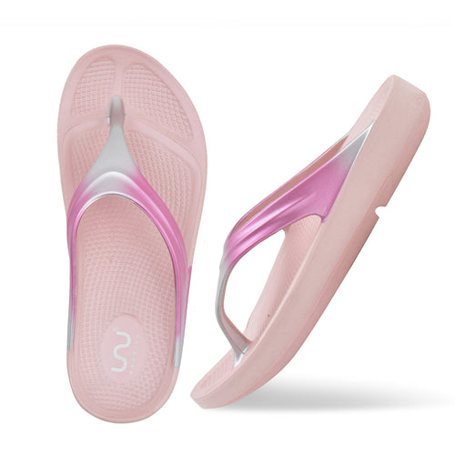 Doubleu Lite Women Comfortable & Light Weight Slipper Pink-Pink-Silver