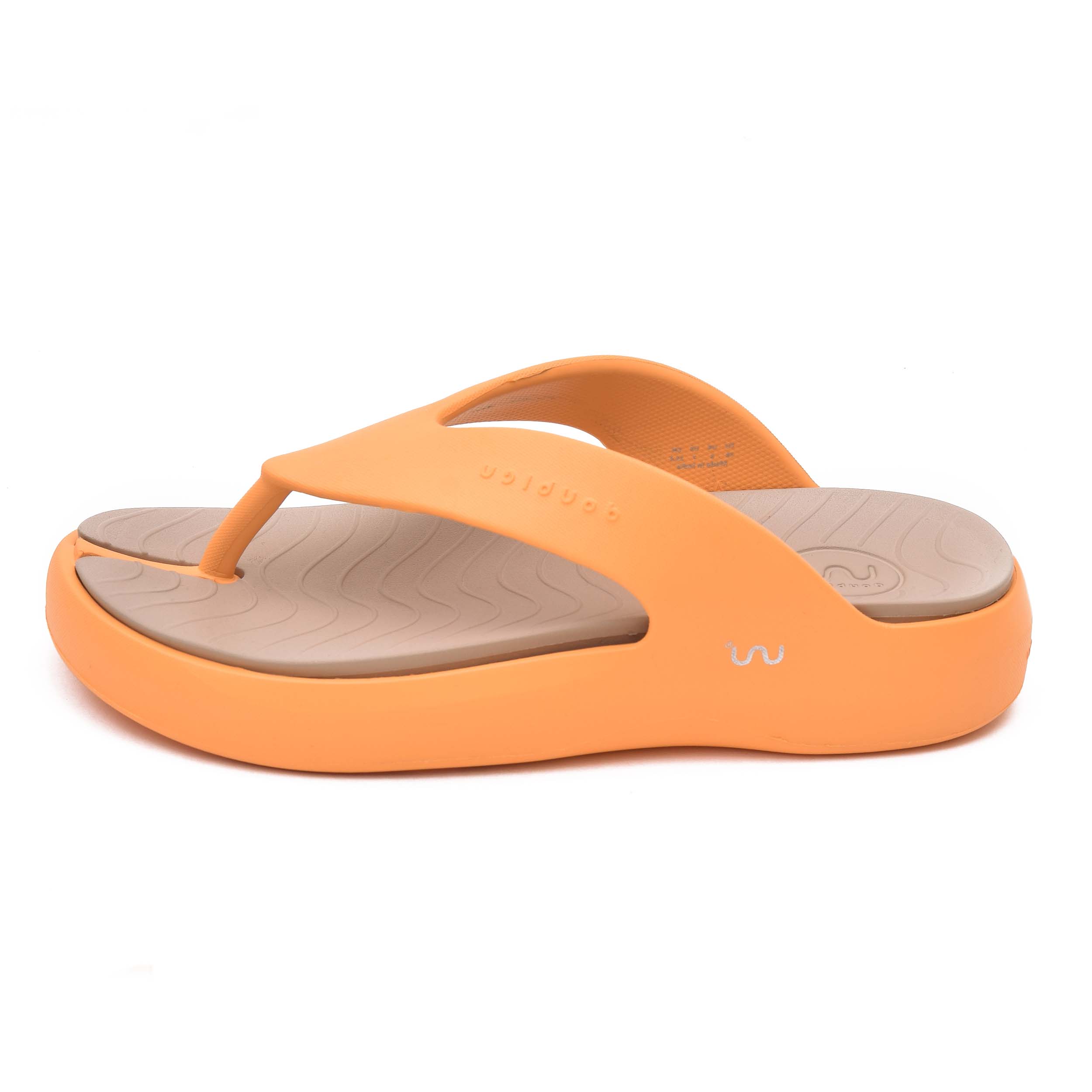 Doubleu Amalfi Women Recovery Footwear Orange Khaki