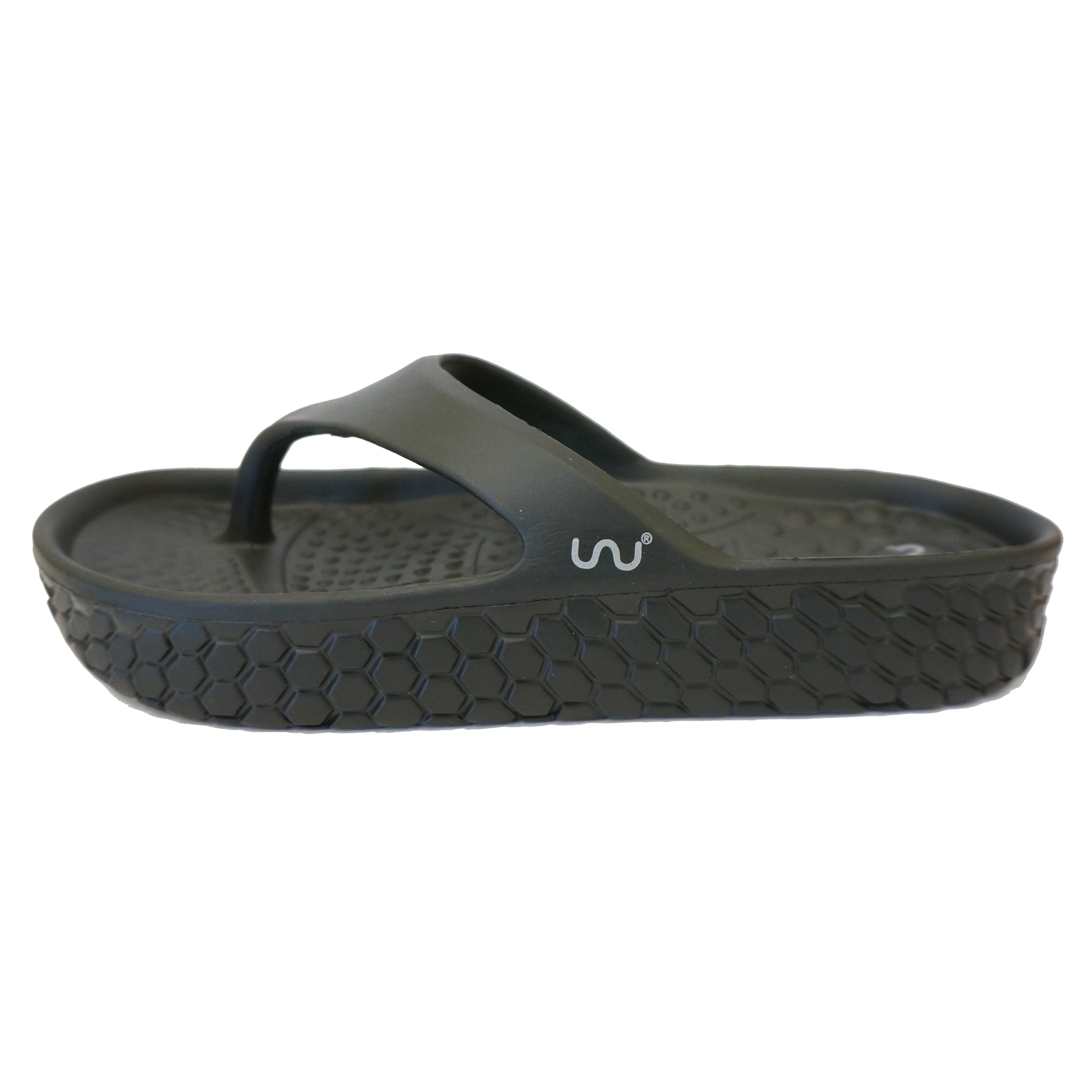 Doubleu Kyoto Women Comfortable & Light Weight  Black Slipper