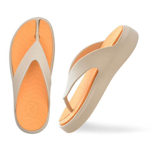 Doubleu Amalfi Women Recovery Footwear Beige Orange