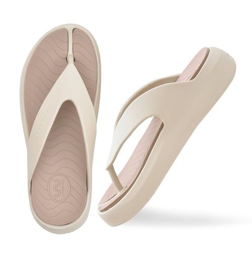 Doubleu Amalfi Women Recovery Footwear Beige Khaki