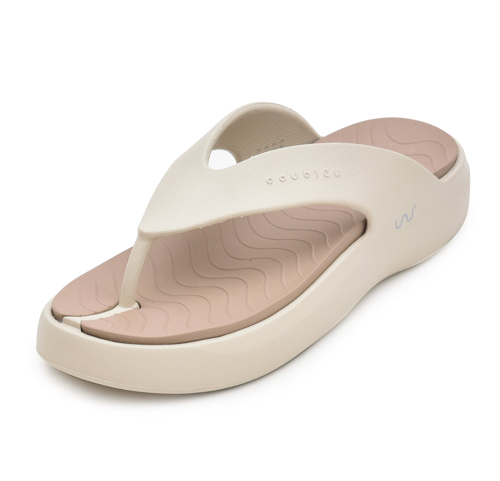 Doubleu Amalfi Women Recovery Footwear Beige Khaki