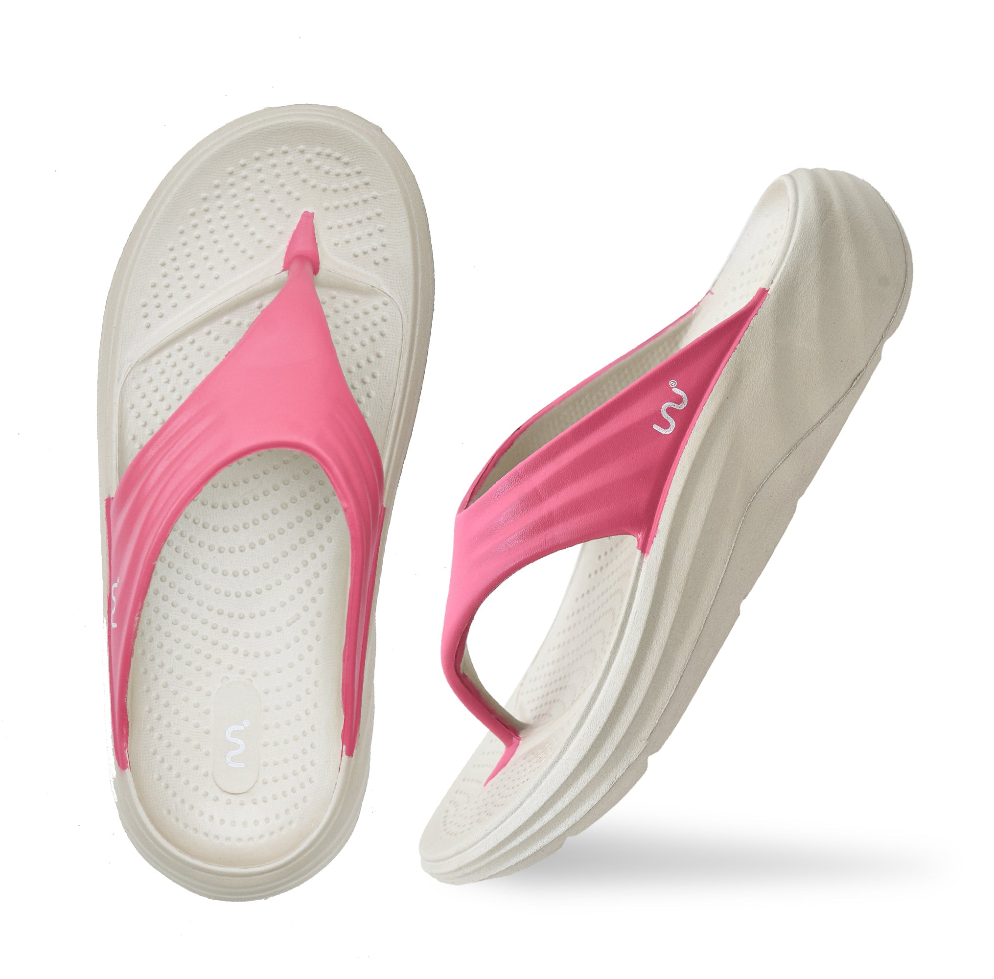 NOVA WOMEN PAINTED BEIGE + FUCHSIA