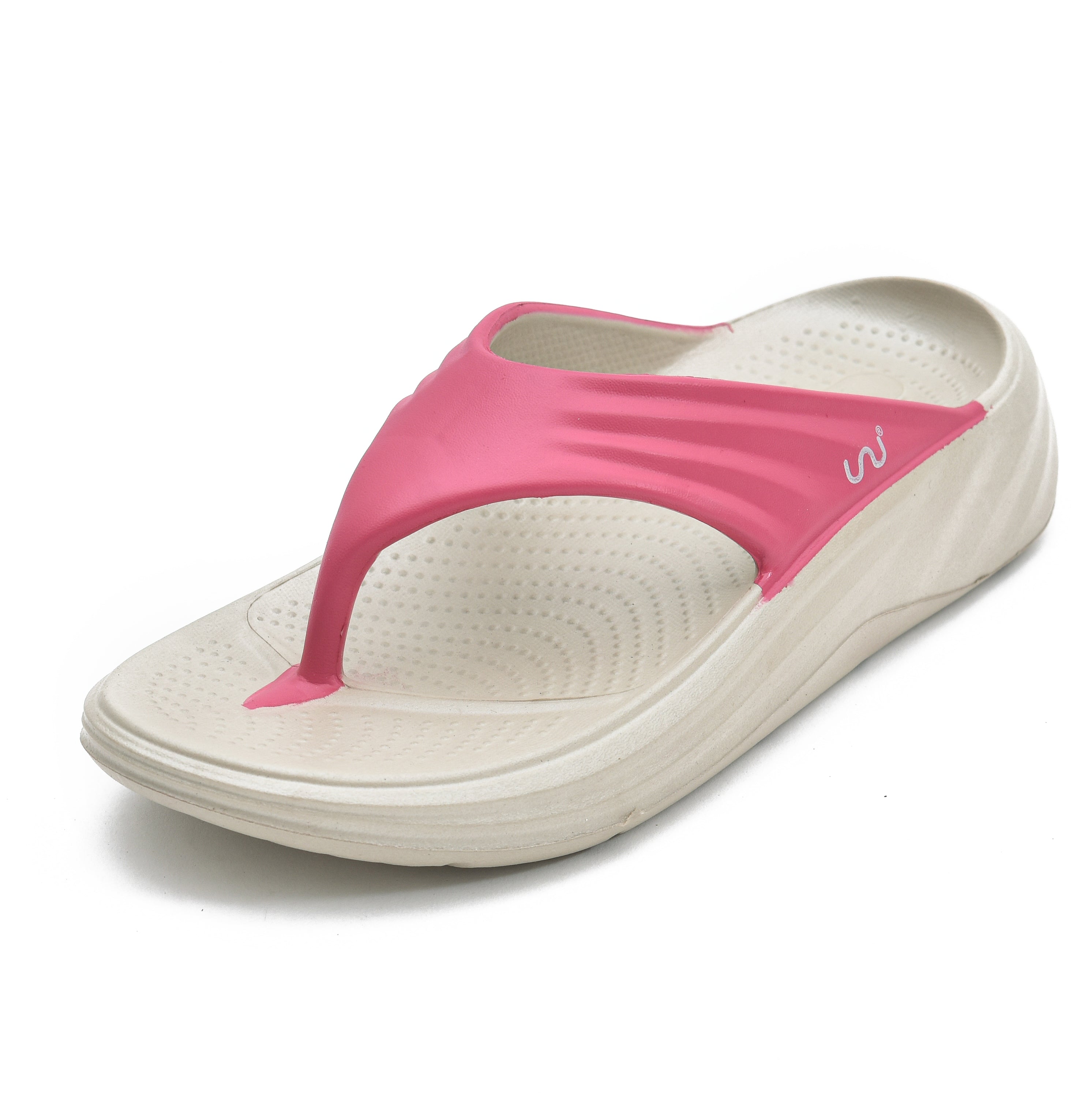 NOVA WOMEN PAINTED BEIGE + FUCHSIA