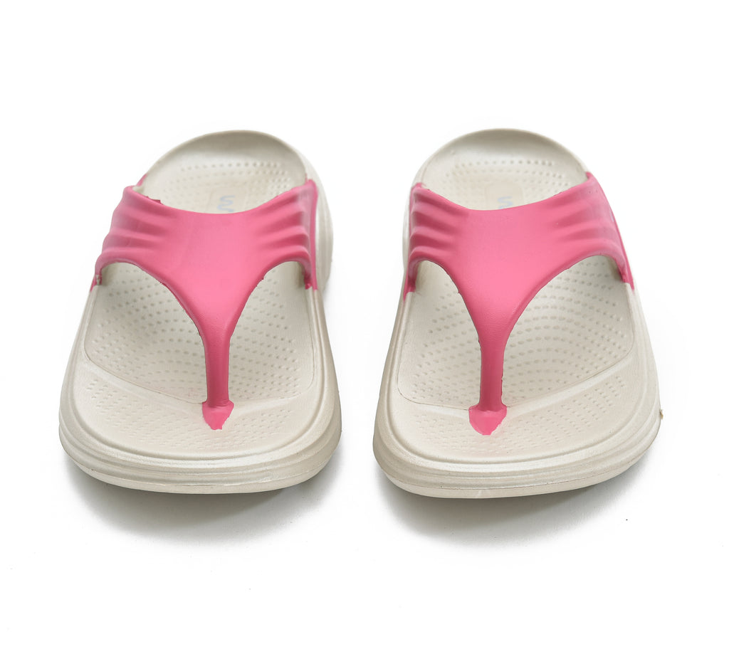 NOVA WOMEN PAINTED BEIGE + FUCHSIA