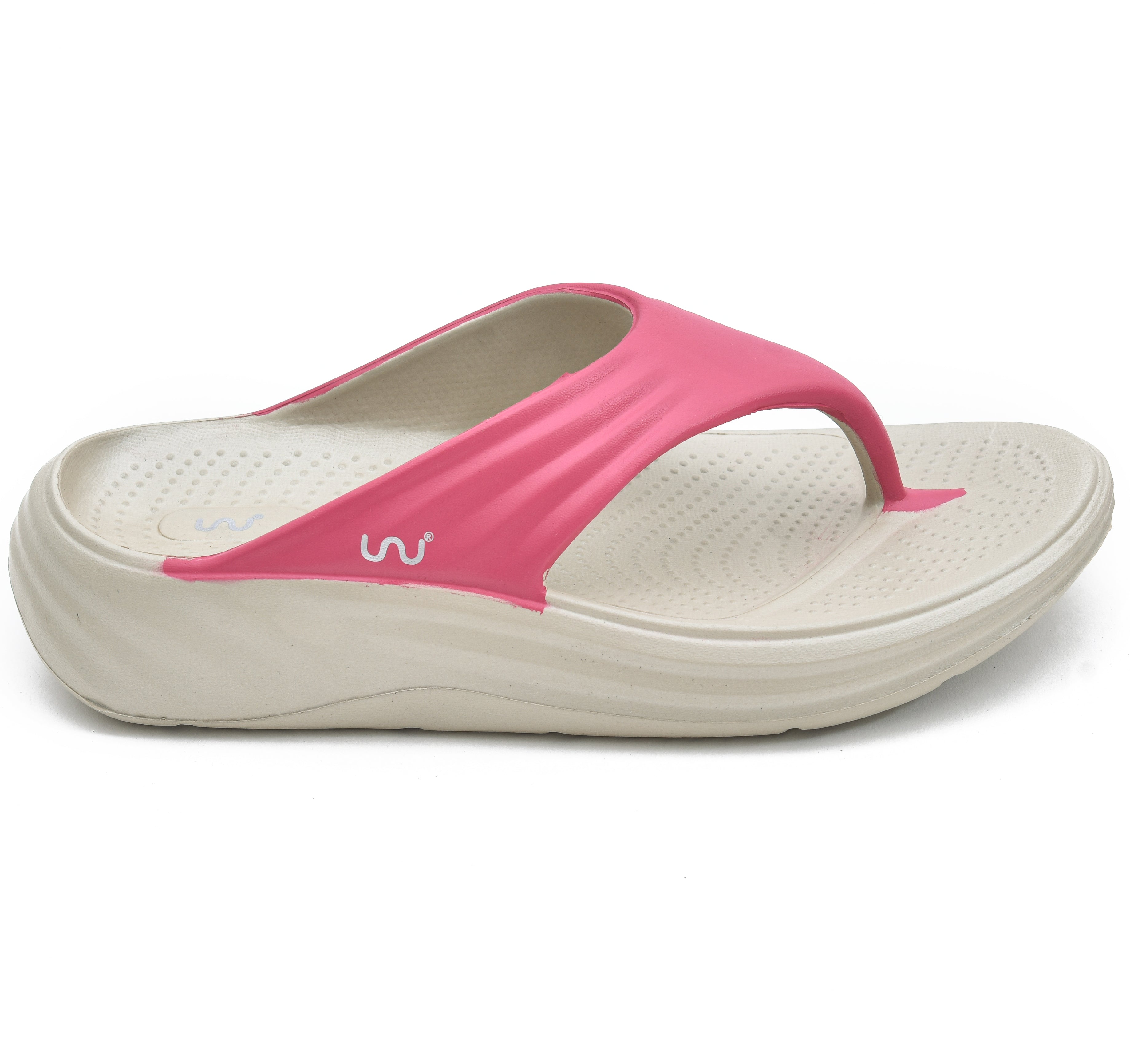 NOVA WOMEN PAINTED BEIGE + FUCHSIA