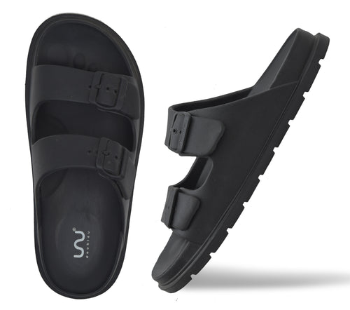 Doubleu Sakura Men Soft Doctor Anti-Skid Slipper Black