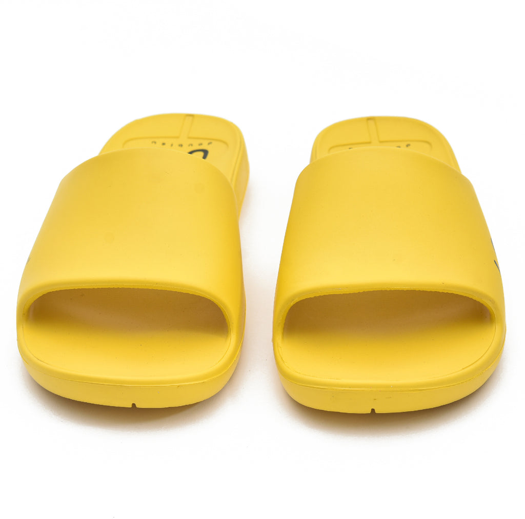 Doubleu Milano Men Comfortable & Light Weight  Yellow  Slipper