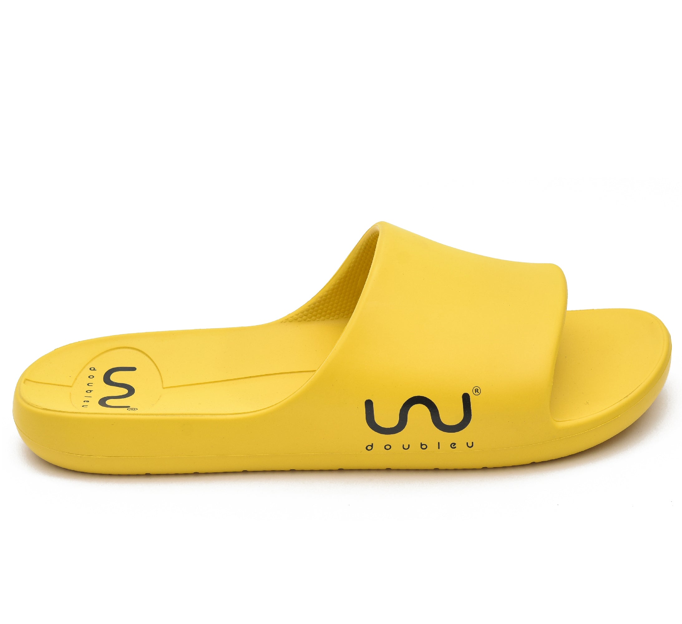 Doubleu Milano Men Comfortable & Light Weight  Yellow  Slipper