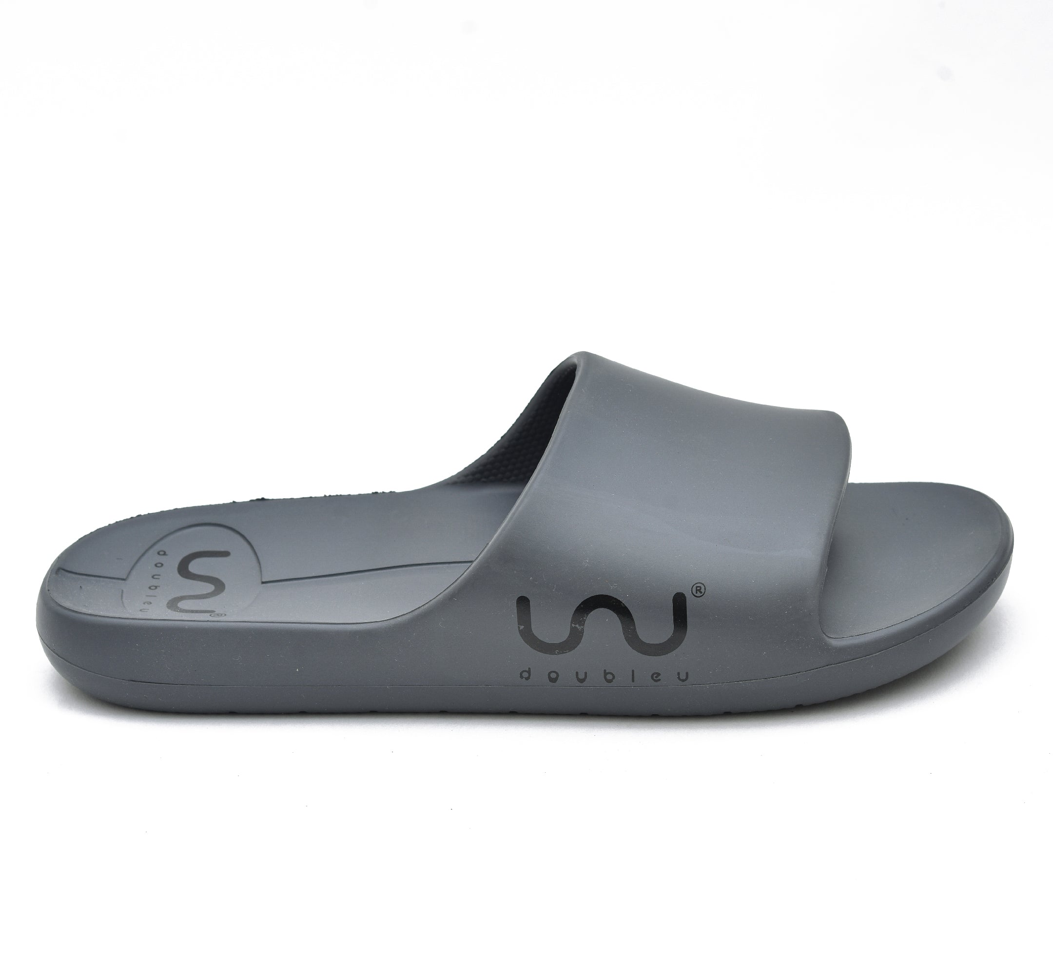 Doubleu Milano Men Comfortable & Light Weight Piombo Slipper