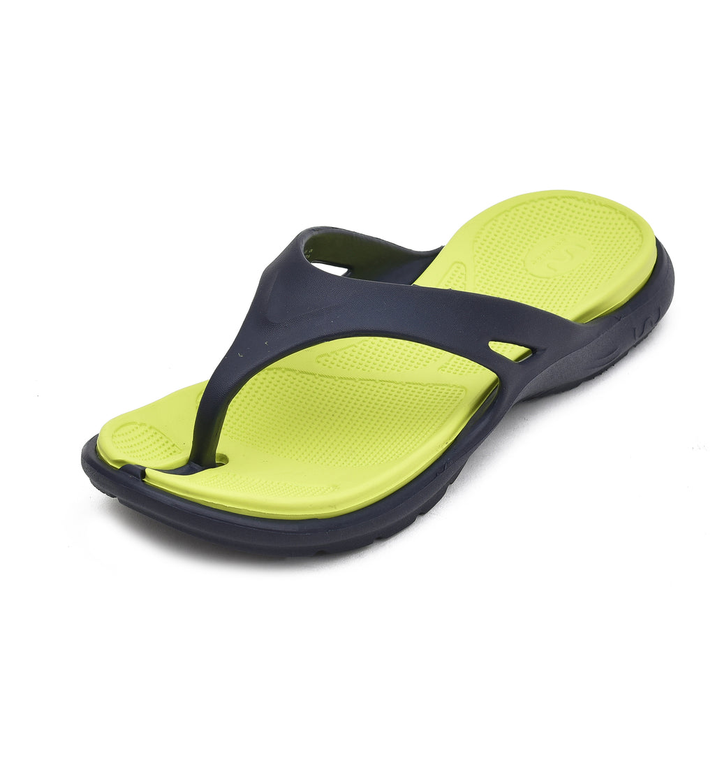 Doubleu Bermuda Men Comfortable Recovery Footwear Blue Lime