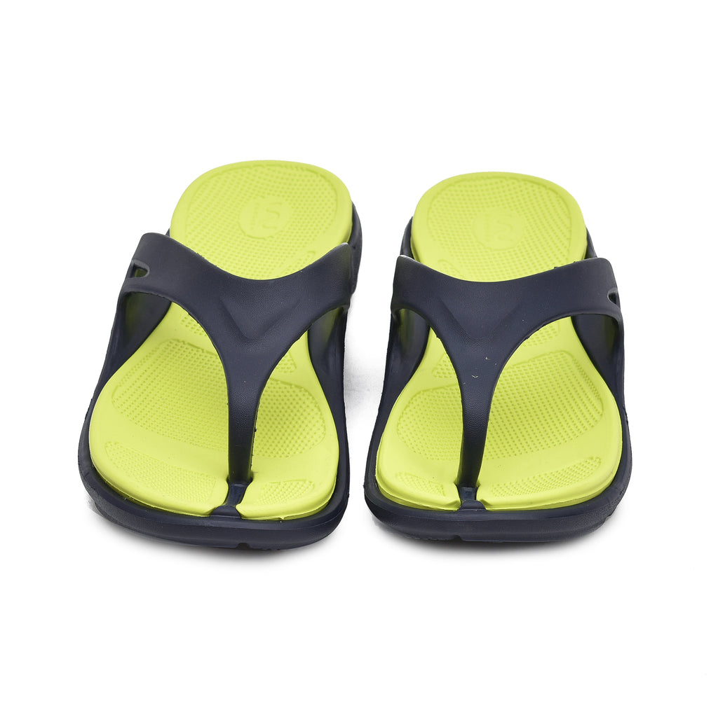 Doubleu Bermuda Men Comfortable Recovery Footwear Blue Lime