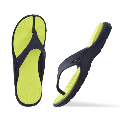 Doubleu Bermuda Men Comfortable Recovery Footwear Blue Lime
