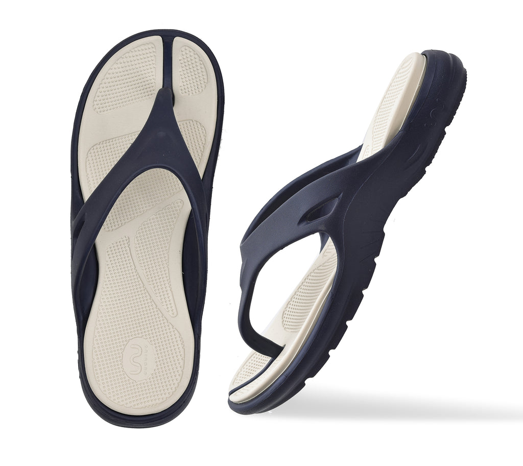 Doubleu Bermuda Men Comfortable Recovery Footwear Blue Bone