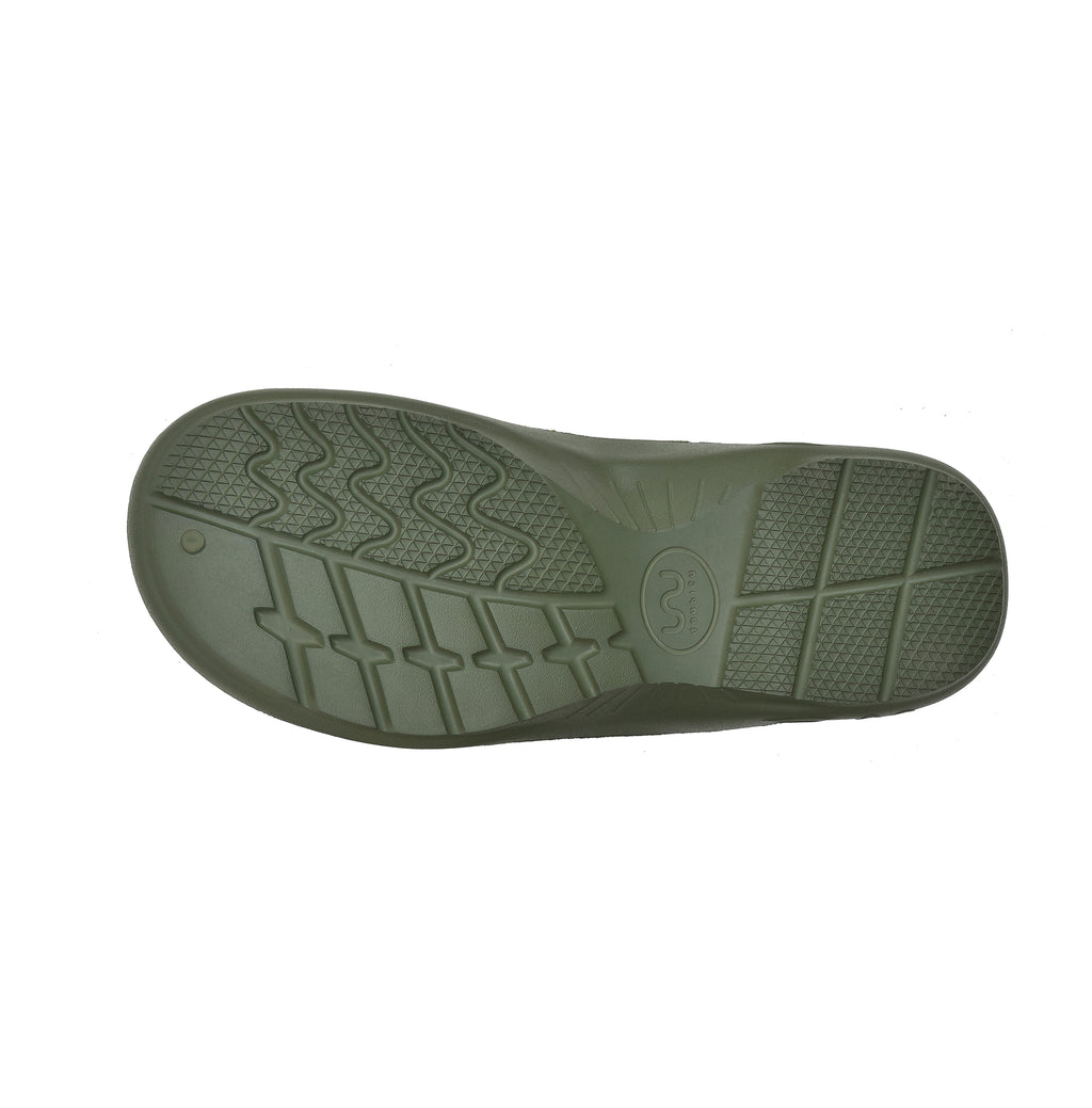 Doubleu Bermuda Men Comfortable Recovery Footwear Olive Khaki