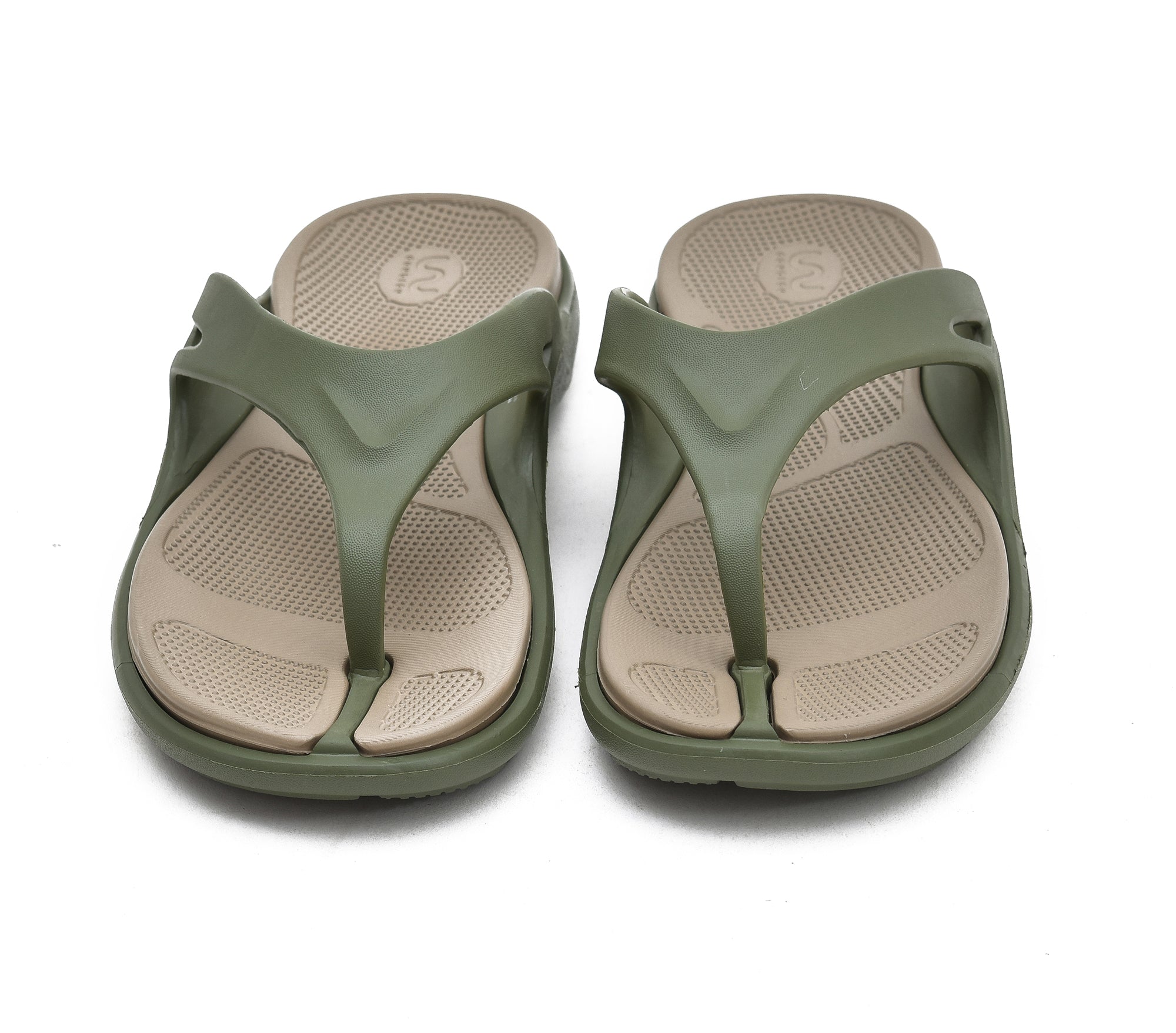 Doubleu Bermuda Men Comfortable Recovery Footwear Olive Khaki