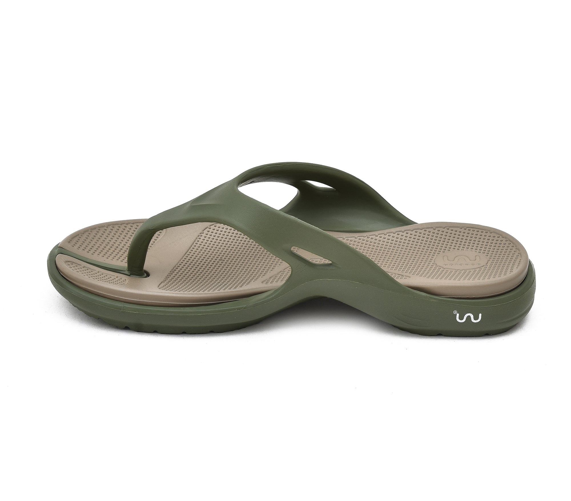Doubleu Bermuda Men Comfortable Recovery Footwear Olive Khaki