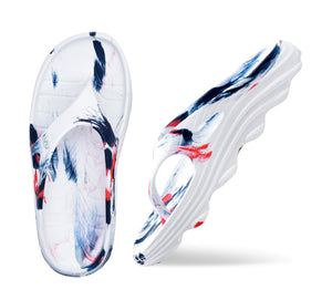 Double Riva Men Marble Comfortable Recovery Footwear