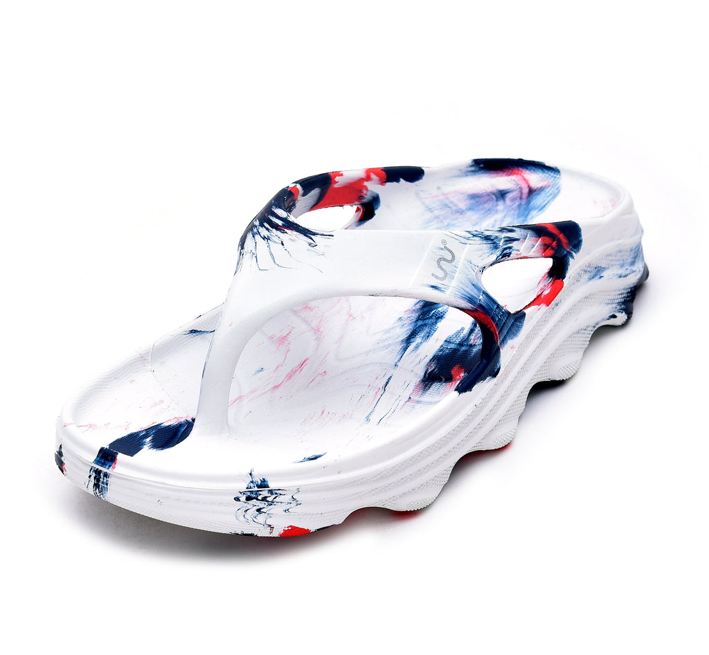 Double Riva Men Marble Comfortable Recovery Footwear