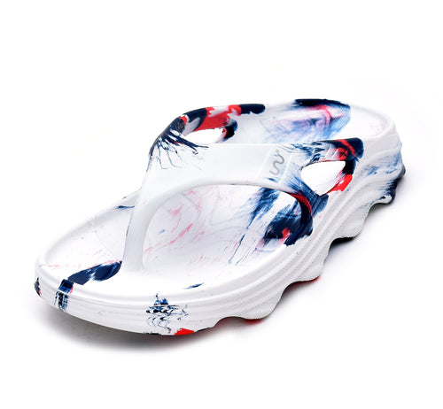 Double Riva Men Marble Comfortable Recovery Footwear