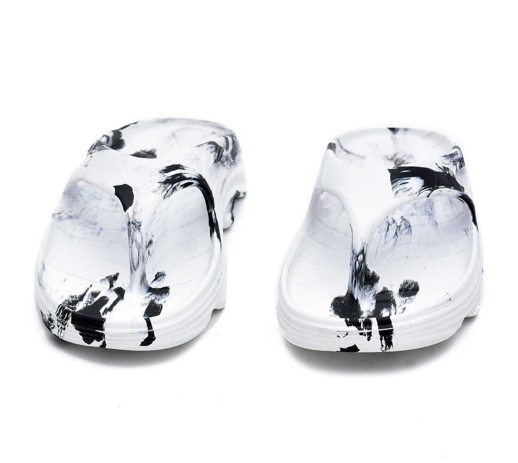 Doubleu Riva Men Marble Comfortable Recovery Footwear