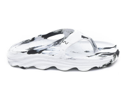 Doubleu Riva Men Marble Comfortable Recovery Footwear