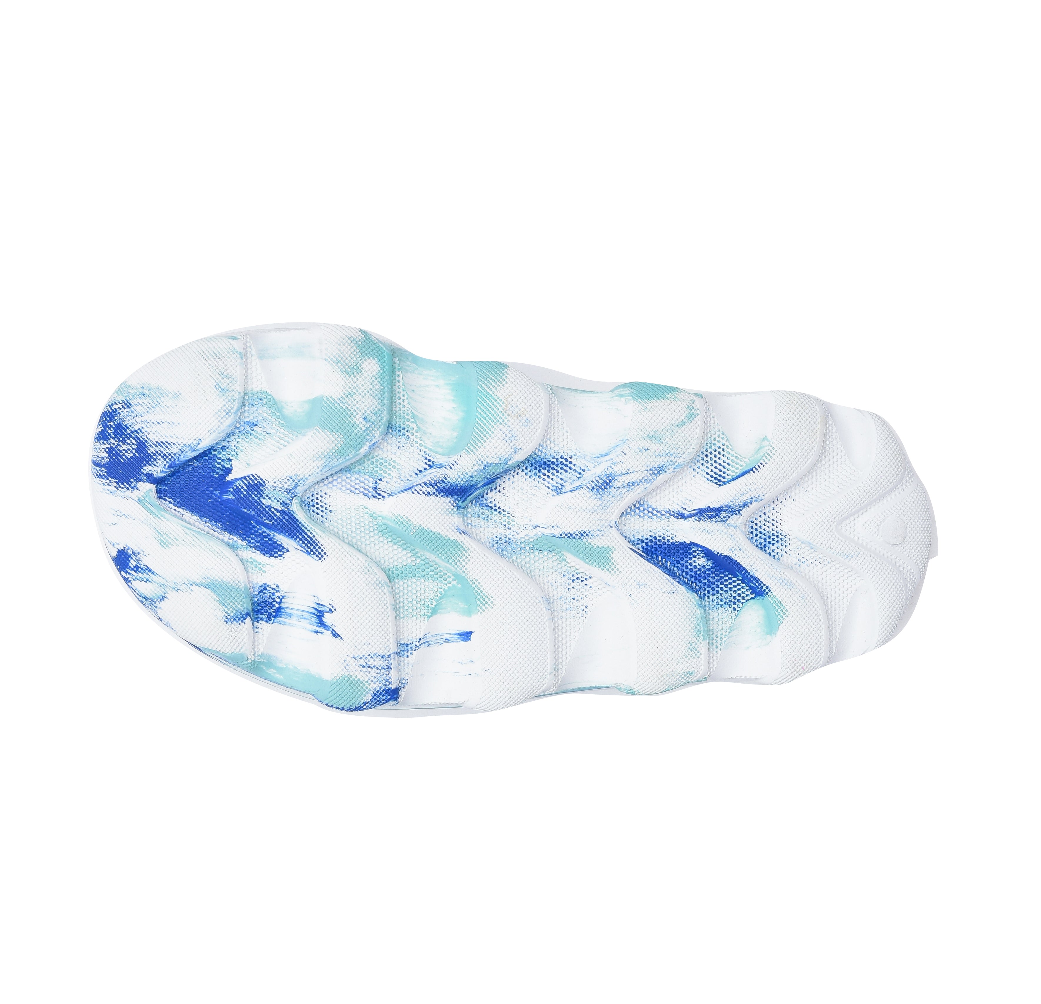 Doubleu Riva Women Marble Comfortable Recovery Footwear White Azuro Metal