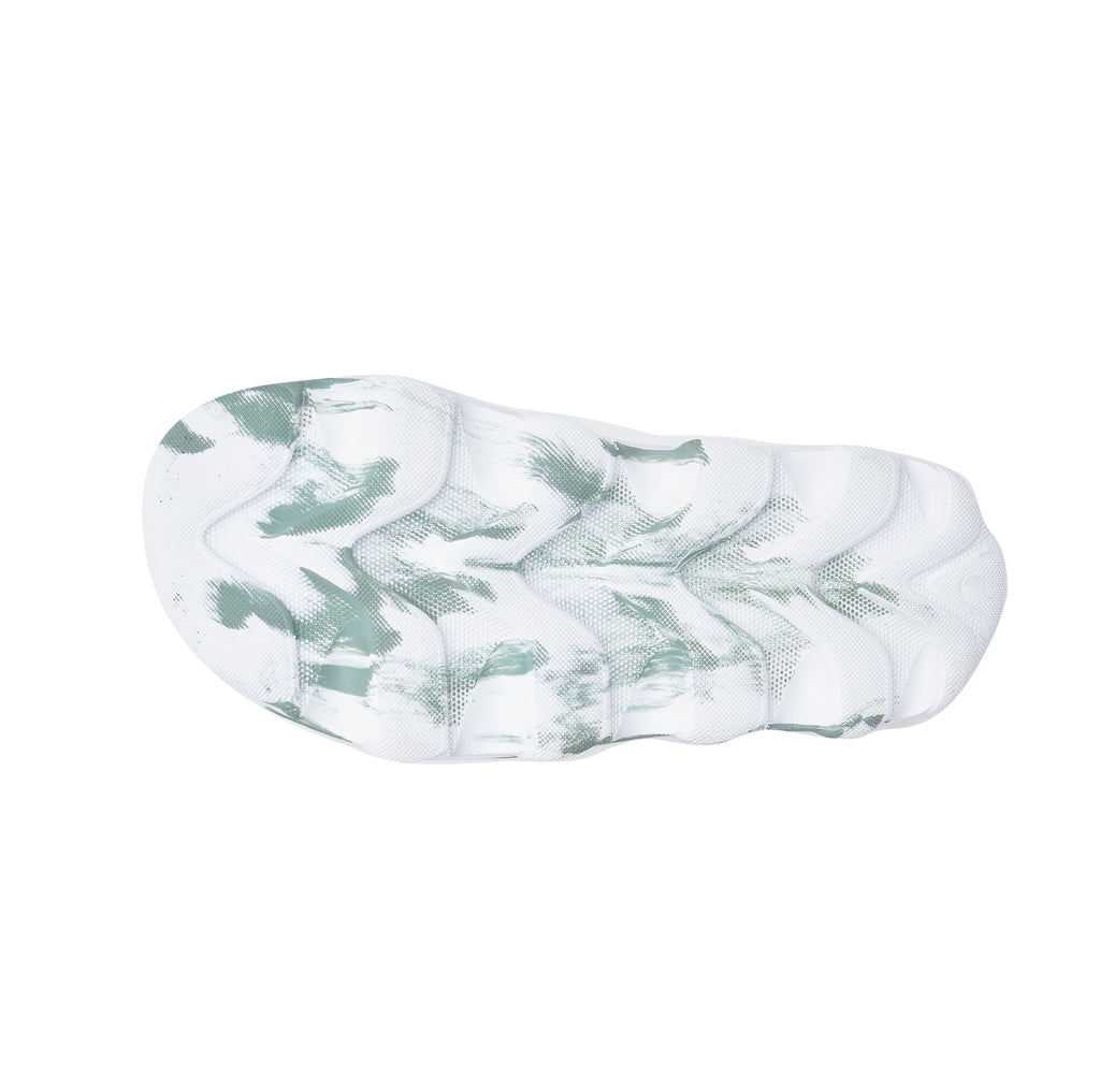 Doubleu Riva Women Marble Comfortable Recovery Footwear White Sage Green