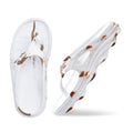 Doubleu Riva Women Marble Comfortable Recovery Footwear White Bronzo