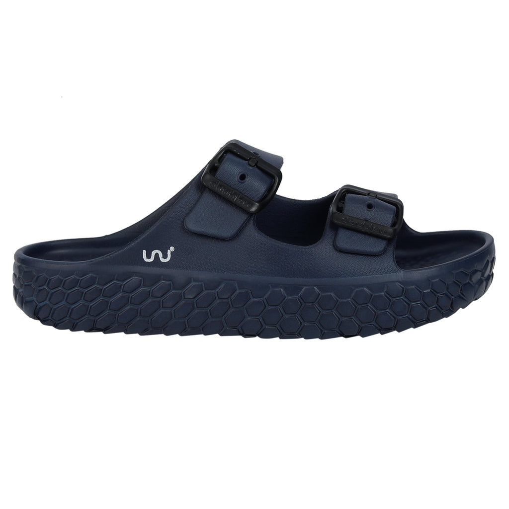 Doubleu Sakura Women Comfortable & Light Weight Slipper Navy-Blue