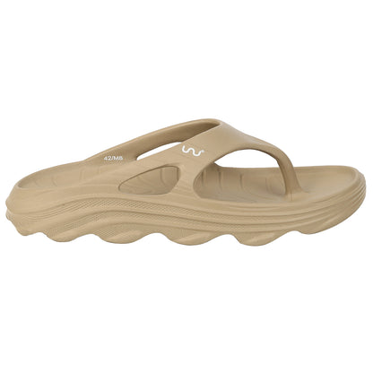 Doubleu Riva Men Comfortable & Light Weight  KHAKI  Slipper