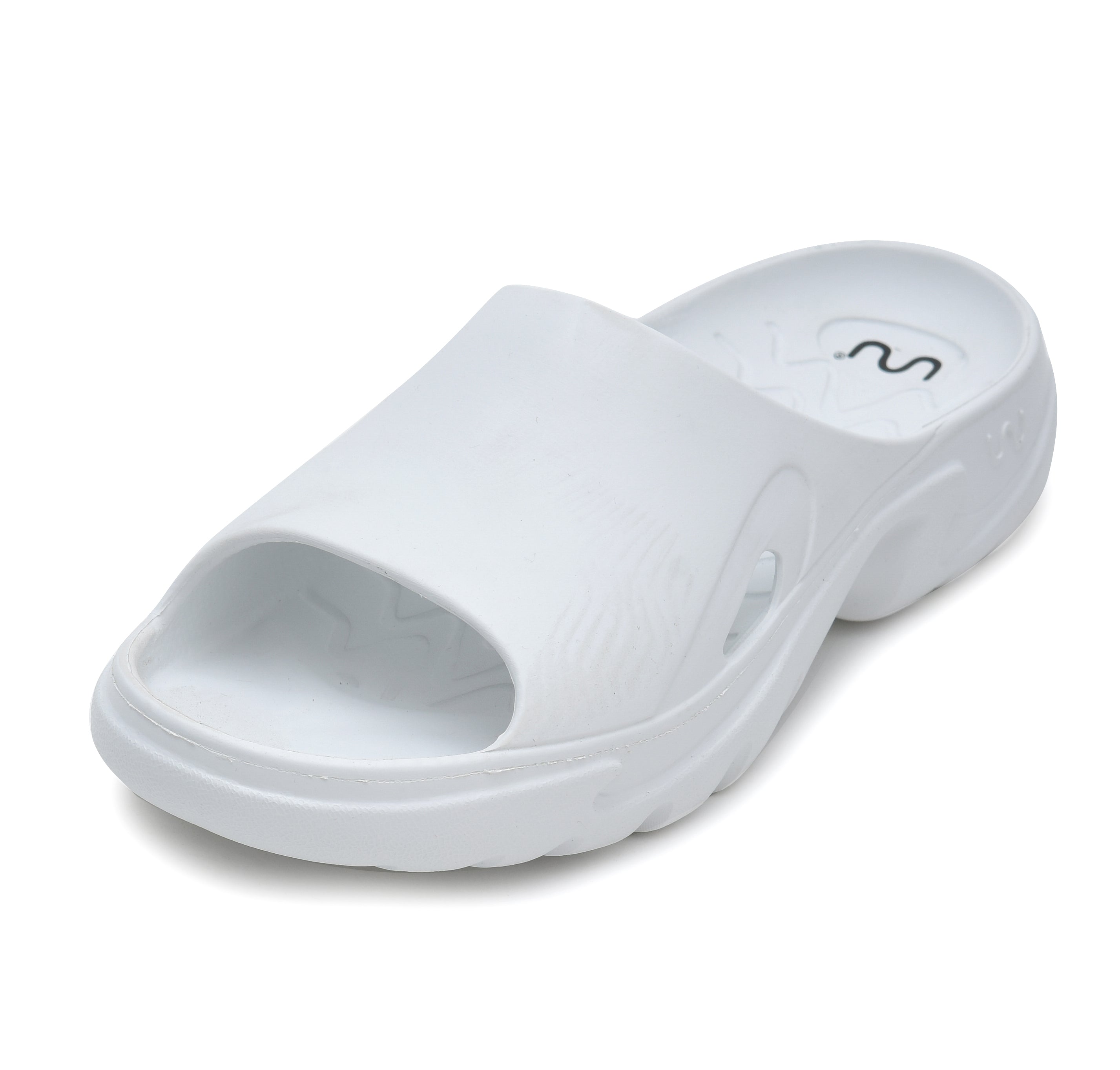 Doubleu Roma Slider for Men Comfortable Recovery Footwear White