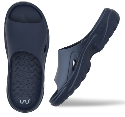 Roma Slider for Men Comfortable Footwear Navy Blue