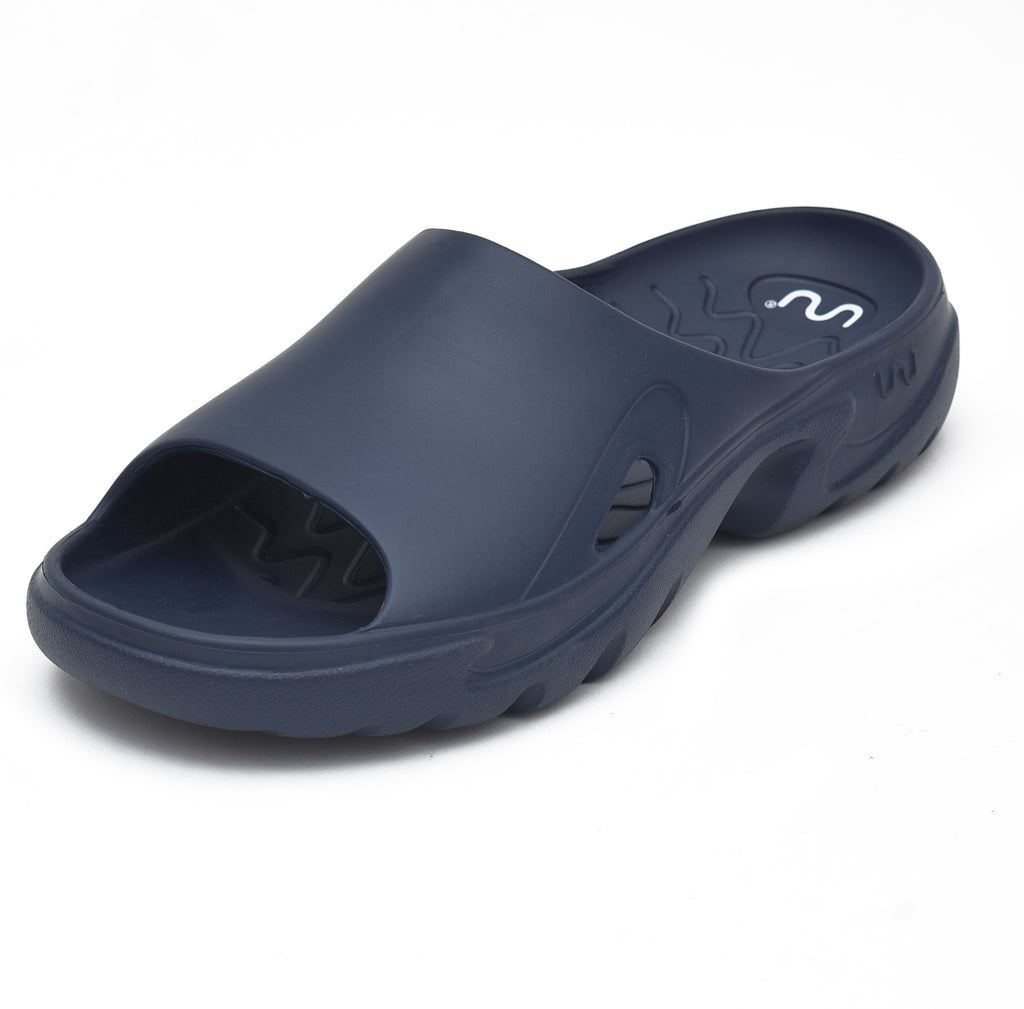 Doubleu Roma Slider for Men Comfortable Footwear Navy Blue
