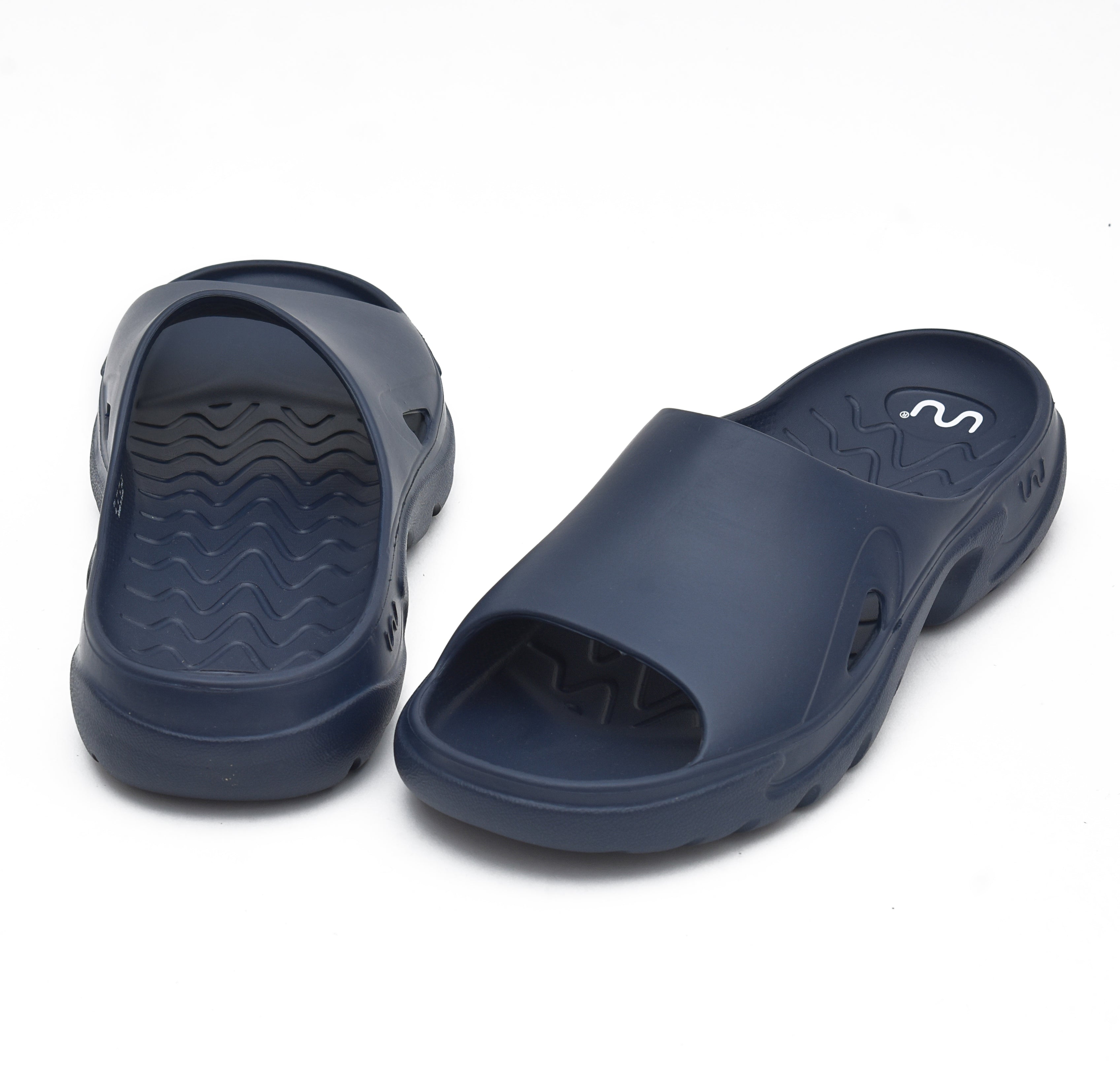 Doubleu Roma Slider for Men Comfortable Footwear Navy Blue