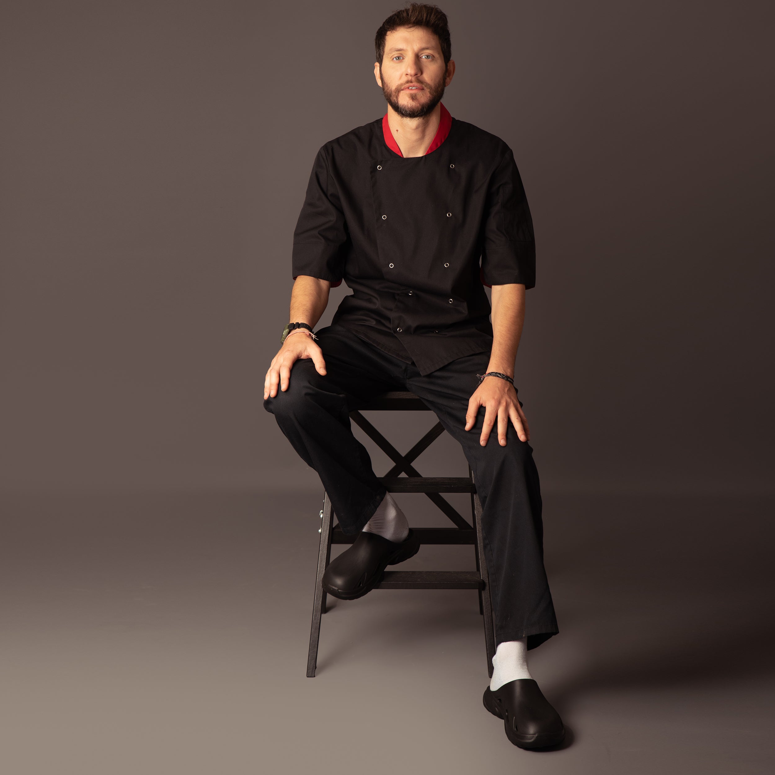 Doubleu Roma Urban Mule for Men Comfortable Slipper (Black)