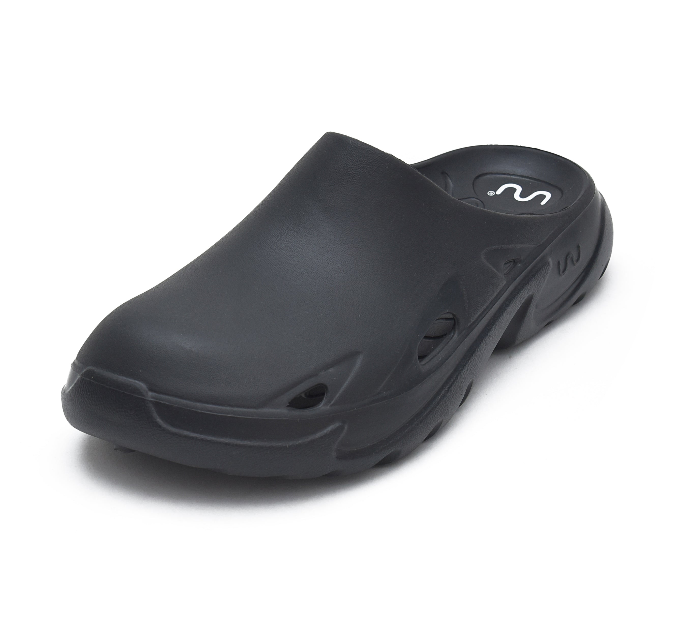 Doubleu Roma Urban Mule for Men Comfortable Slipper (Black)